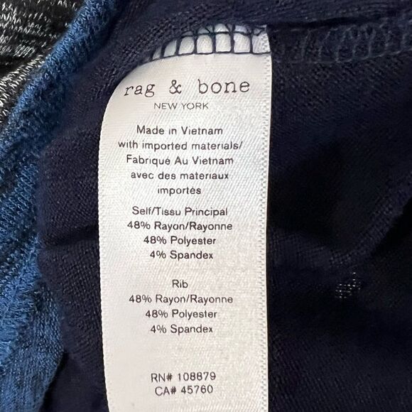 Rag & Bone Striped Hudson Long Sleeve Size Small - Picture 5 of 6